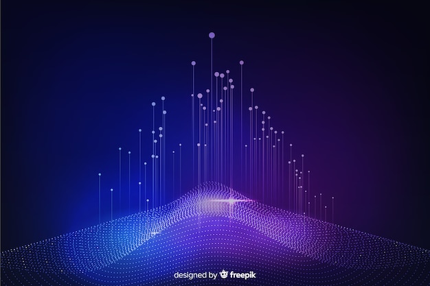 Free vector abstract big data concept background