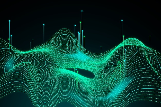 Fondo astratto di concetto di grandi quantità di dati