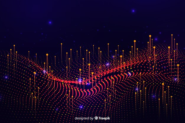 Abstract big data concept shapes background