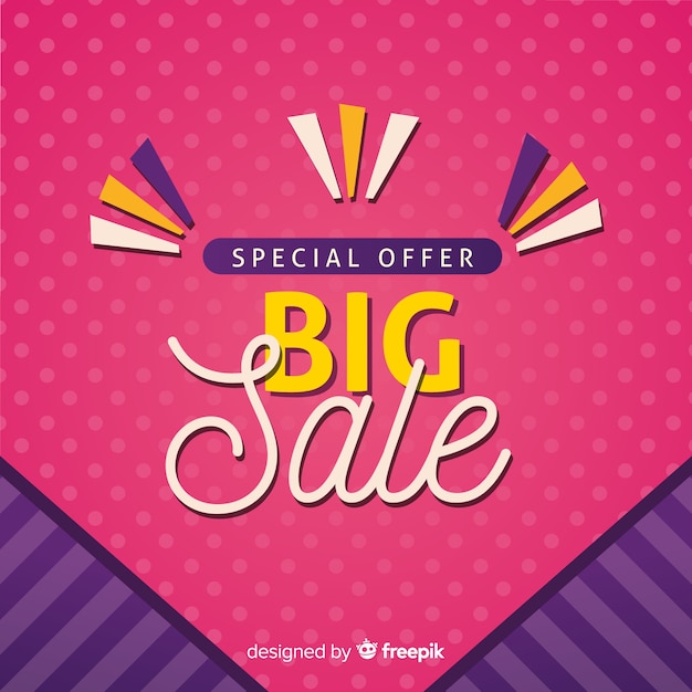 Abstract big sale banner concept