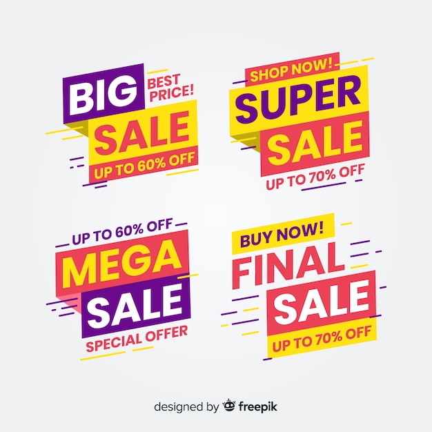 Abstract big sale banner concept