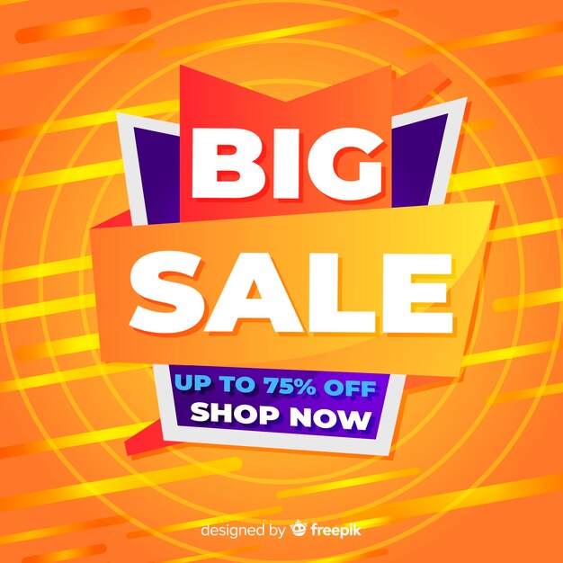 Abstract big sale banner concept