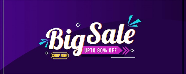Abstract Big sale modern banner template