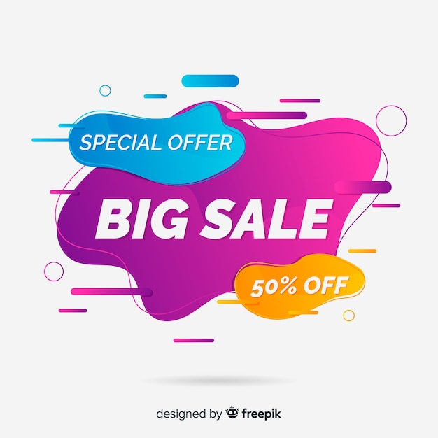 Abstract bigsale promotion banner