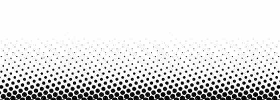 無料ベクター 抽象的な黒と白の点線のバナーの背景
