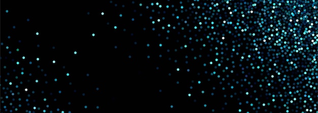 Abstract black and blue particles banner