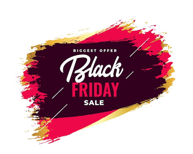 Abstract black friday sale background in grunge style
