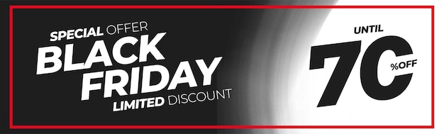 Abstract black friday sale banner background