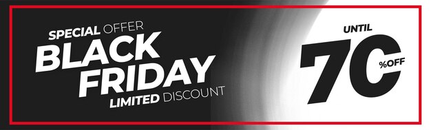 Abstract Black Friday Sale Banner Background