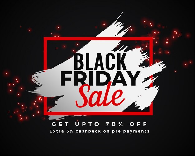 Abstract black friday sale banner design