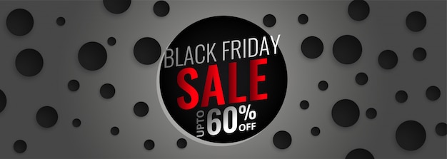 Free vector abstract black friday sale banner