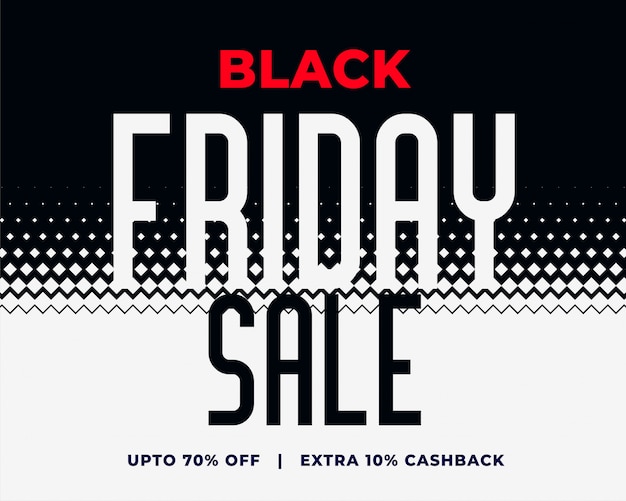 Abstract black friday sale halftone style background