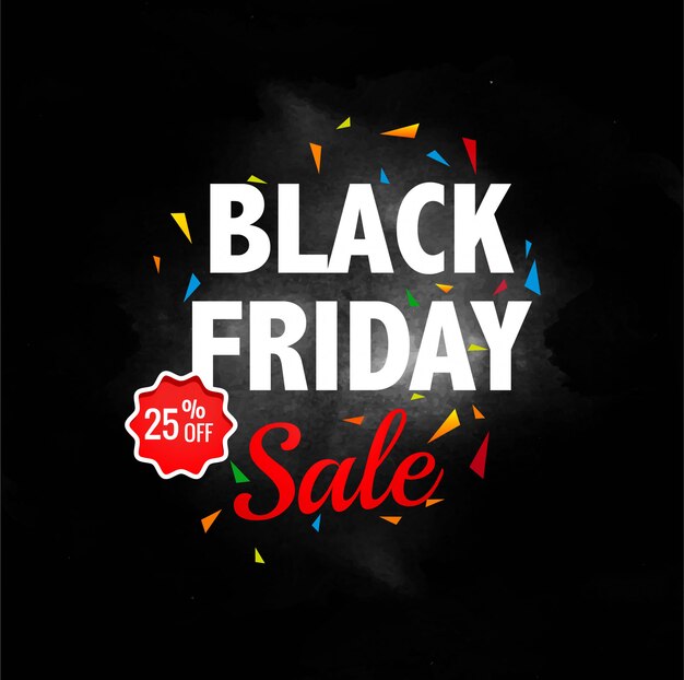 Abstract black friday sale layout background vector