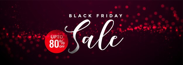 Abstract black friday sale and offer banner template