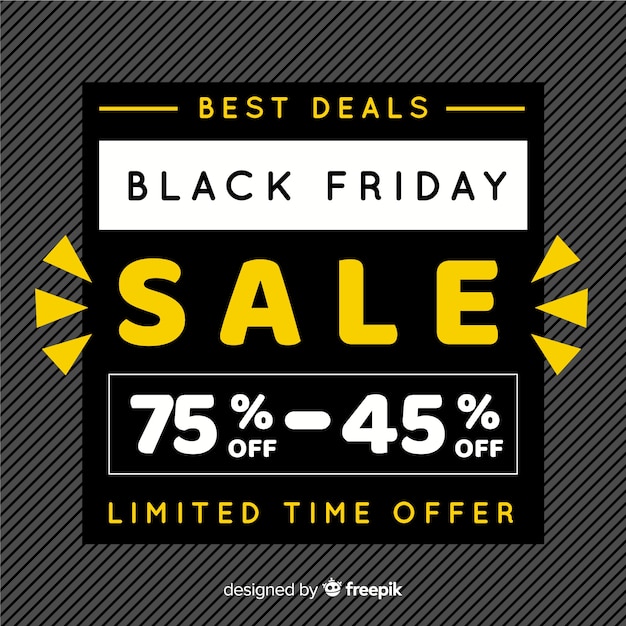Free vector abstract black friday sales background