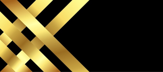 Free vector abstract black and gold luxury background with abstracts