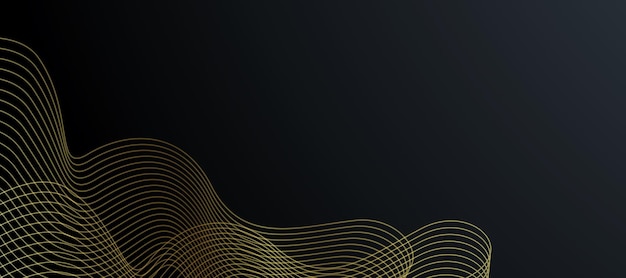 Free vector abstract black and gold luxury background with abstracts