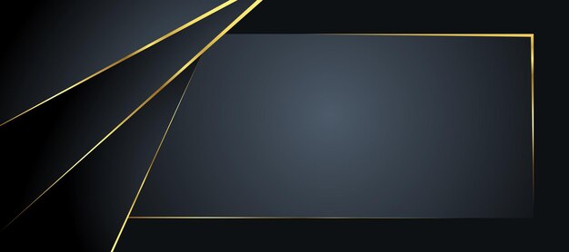 Abstract black and gold luxury background with abstracts