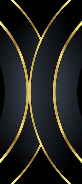 Free vector abstract black and gold luxury background