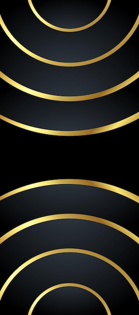 Vector Templates: Abstract Black and Gold Luxury Background – Free Vector Download