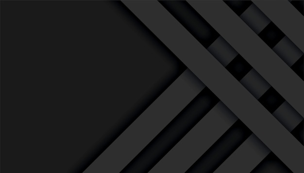 Free vector abstract black lines geometric background