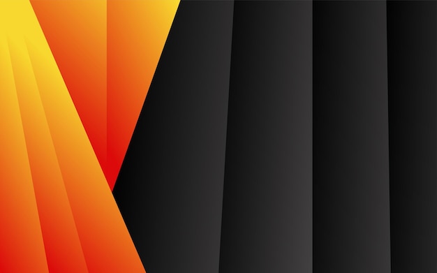 Free vector abstract black and orange gradient backgroud modern design