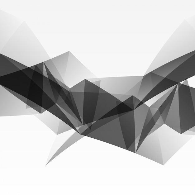 Free vector abstract black polygonal background