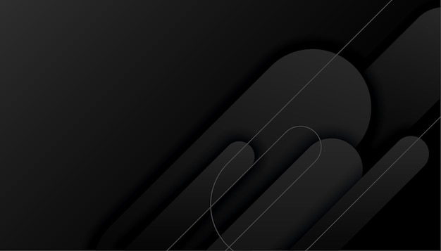 Free Vector abstract black shapes background design