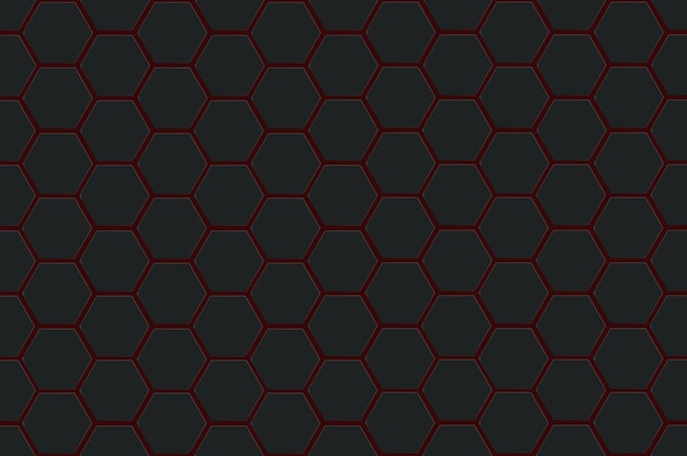 Абстрактный черный фон текстуры шестиугольника