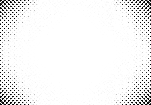 Abstract black and white halftone background