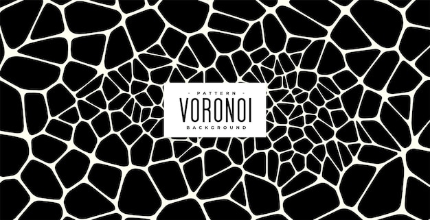 추상 흑백 voronoi 패턴 질감 배경