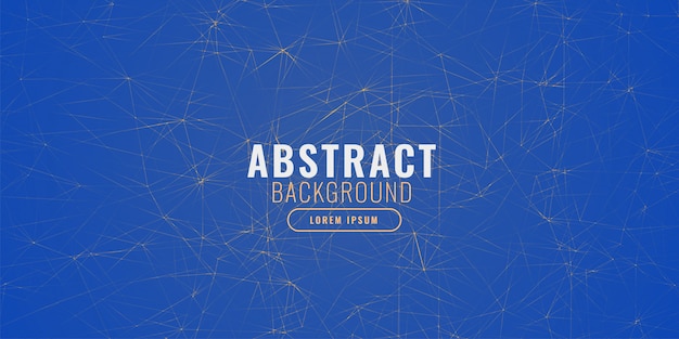 Free vector abstract blue background with fractal lines