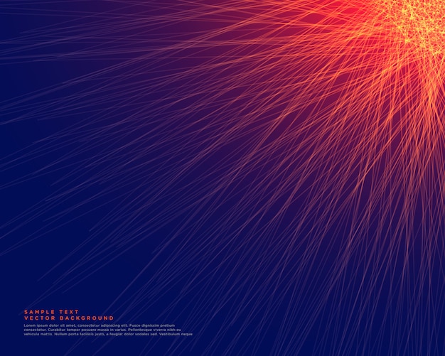 абстрактный синий фон со светящимися красными линиями