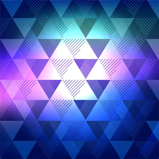 Abstract blue background with triangular shapes