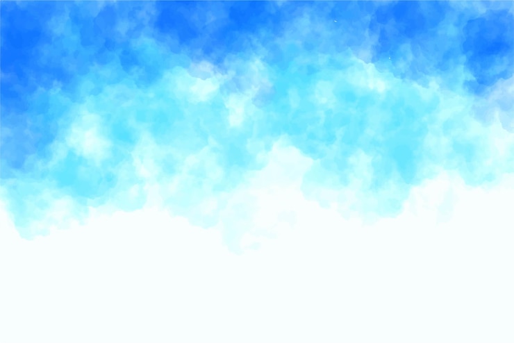 Free Vector abstract blue cloudy watercolor texture background