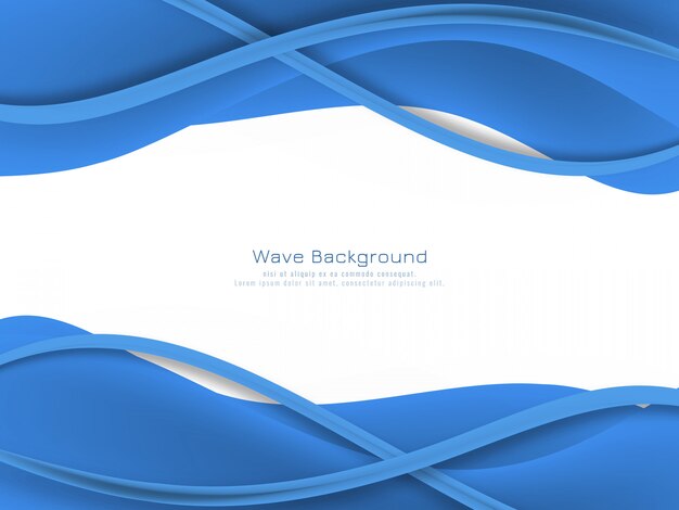 Abstract blue color wave background
