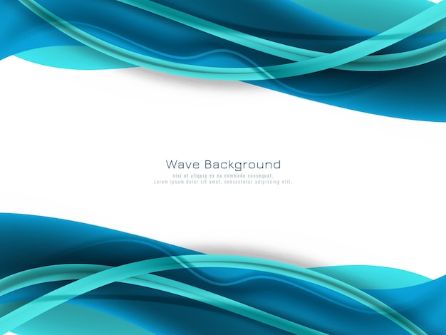 Abstract blue color wave background