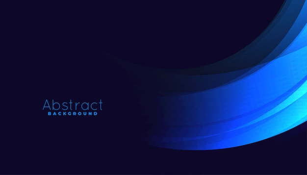 Abstract blue curve lines with text space background