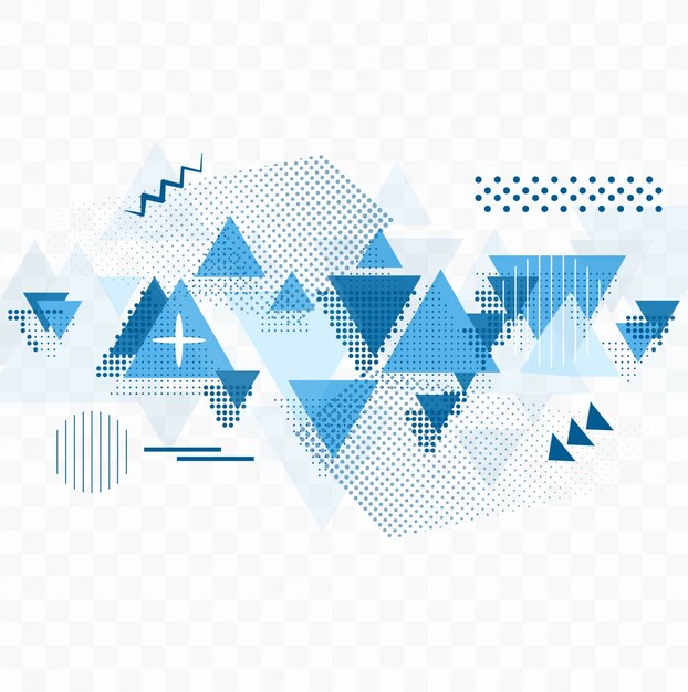 Abstract blue geometric background