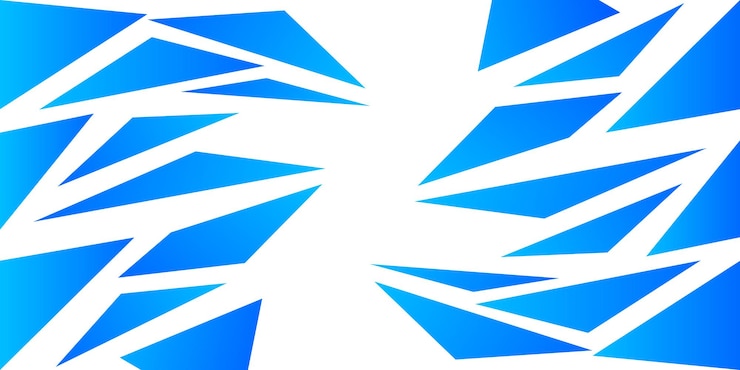 Free Vector abstract blue geometric composition