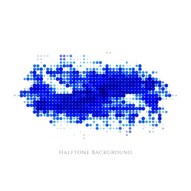 Free vector abstract blue halftone design background