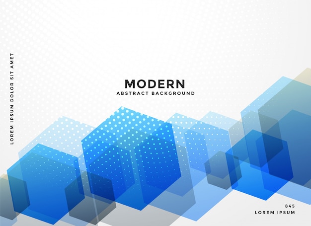 Free vector abstract blue hexagonal business background