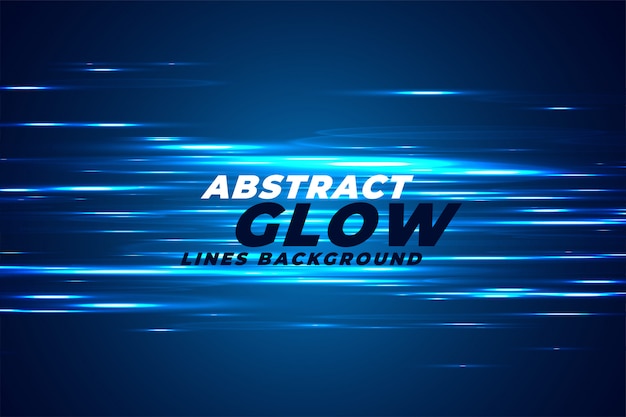 Free vector abstract blue light effect glows background