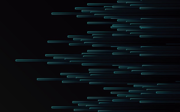 Абстрактная скорость трубы синего света зум на черном фоне технологии