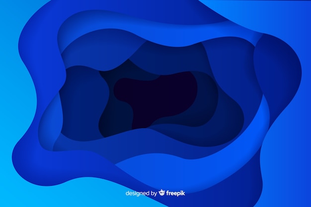 抽象的な青い液体形状の背景