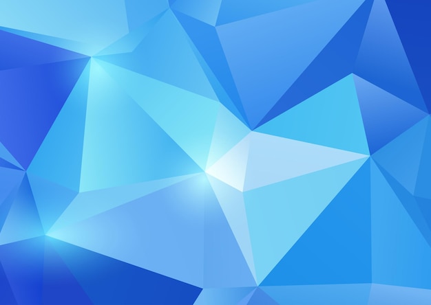 Free vector abstract blue low poly design background