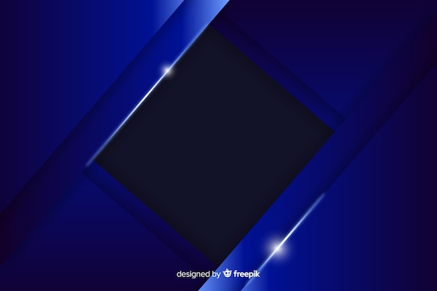 Абстрактный синий металлический фон с отражением