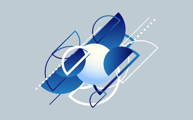 Vettore gratuito illustrazione astratta di vettore del fondo di tecnologia moderna blu