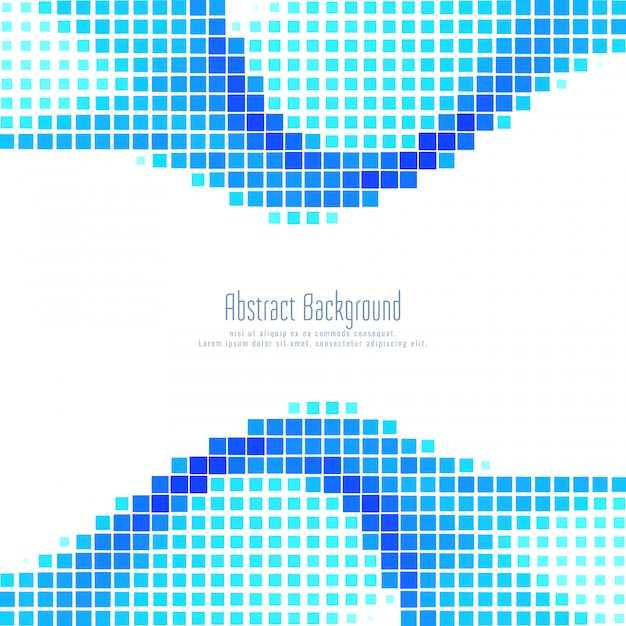 Abstract blue mosaic background