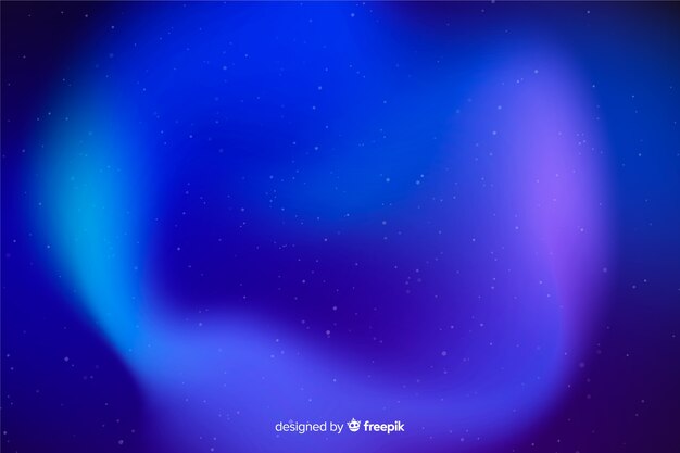 Abstract blue northern lights background